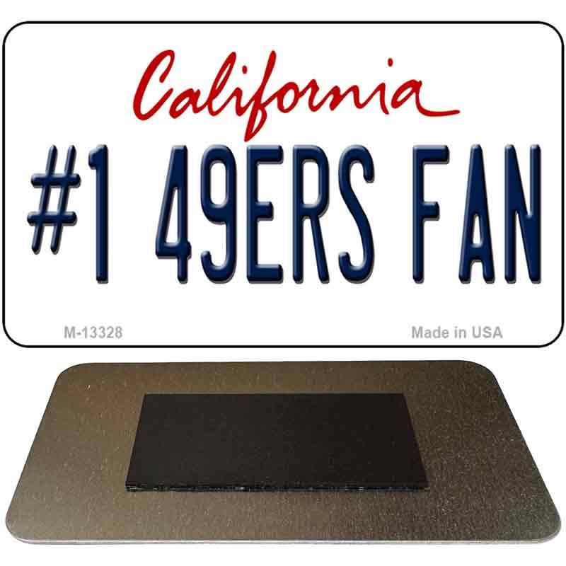 Number 1 49ers Fan Novelty Metal Magnet M-13328 image