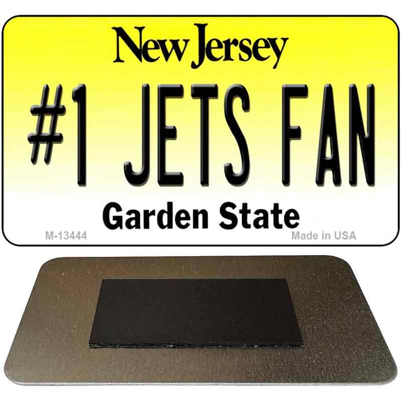 Number 1 Jets Fan Novelty Metal Magnet M-13444 image