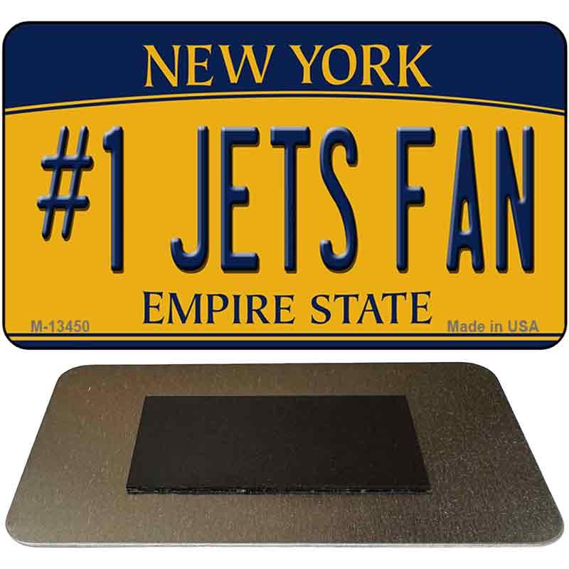 Numbers 1 Jets Fan Novelty Metal Magnet M-13450 image