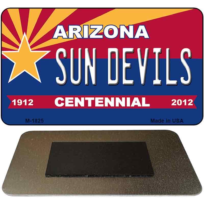 Sun Devils Arizona Centennial State License Plate Tag Magnet M-1825 image