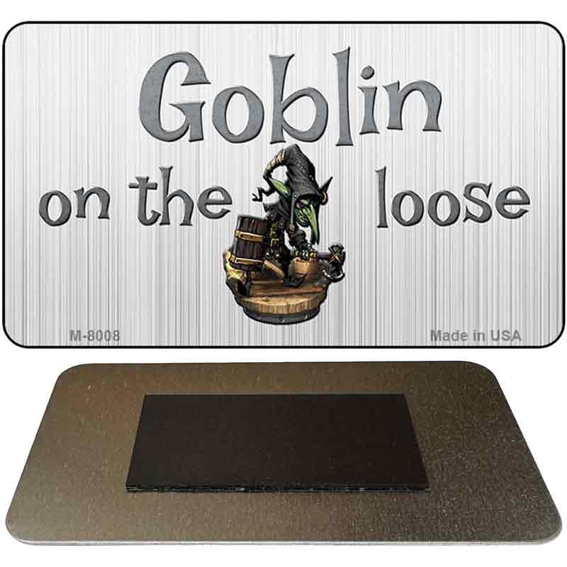 Goblin On The Loose Novelty Metal Magnet M-8008 image