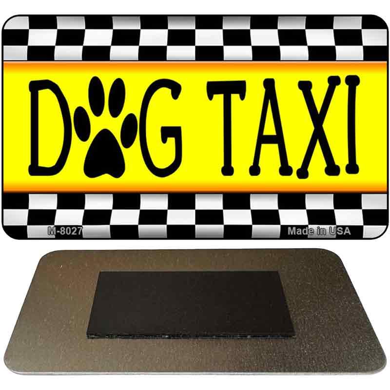 Dog Taxi Novelty Metal Magnet M-8027 image