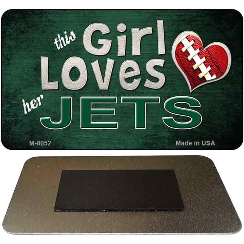 This Girl Loves Her Jets Novelty Metal Magnet M-8052 image