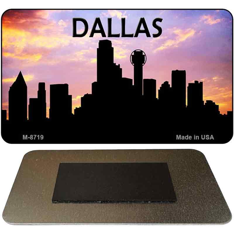 Dallas Silhouette Novelty Metal Magnet M-8719 image