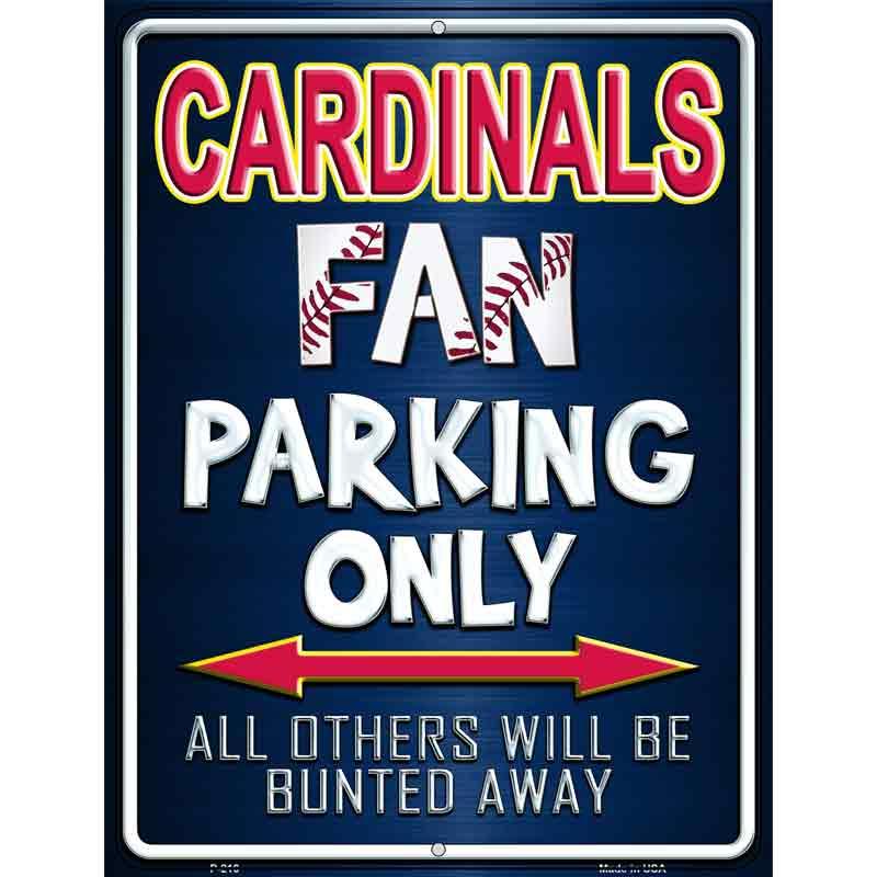 Cardinals Metal Novelty Parking Sign P-216 image