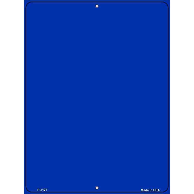 Solid Blue Metal Novelty Parking Sign image