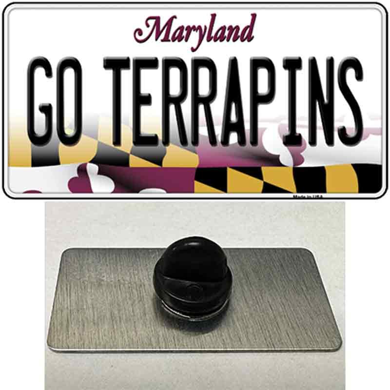 Go Terrapins Novelty Metal Hat Pin Tag image