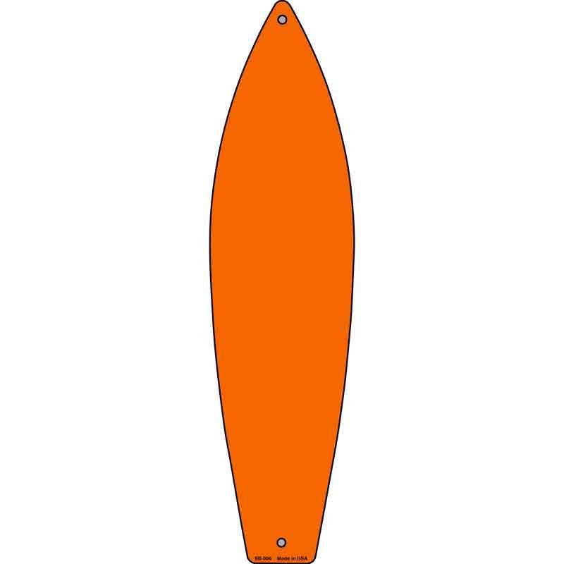 Orange Solid Dye Sublimation Blank Novelty Metal Surfboard Sign image