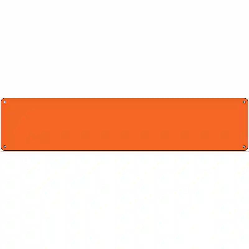 Orange Solid Blank Novelty Metal Street Sign image