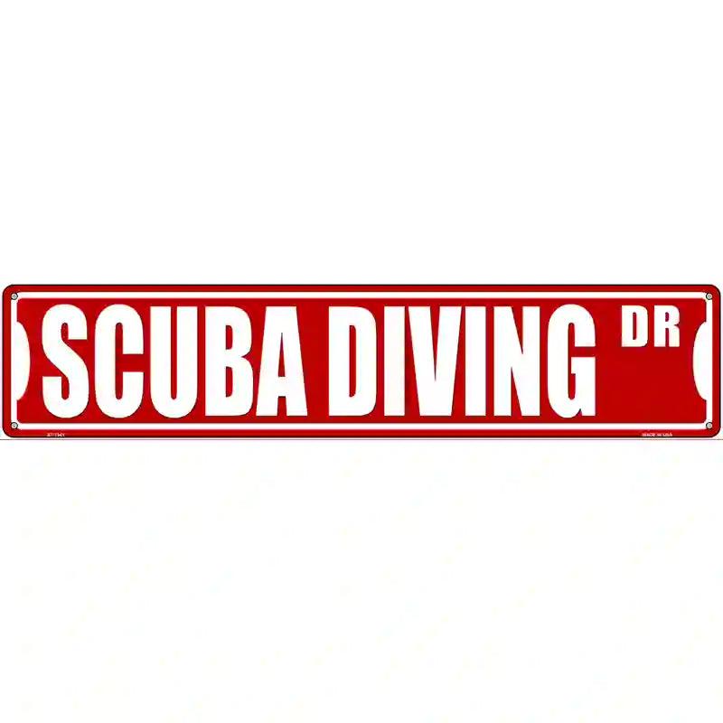 Scuba Driving Dr Novelty Metal Street Sign image