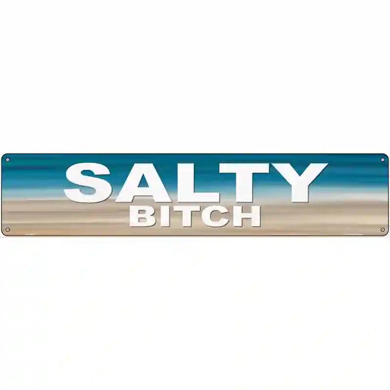 Salty Bitch Novelty Metal Street Sign image