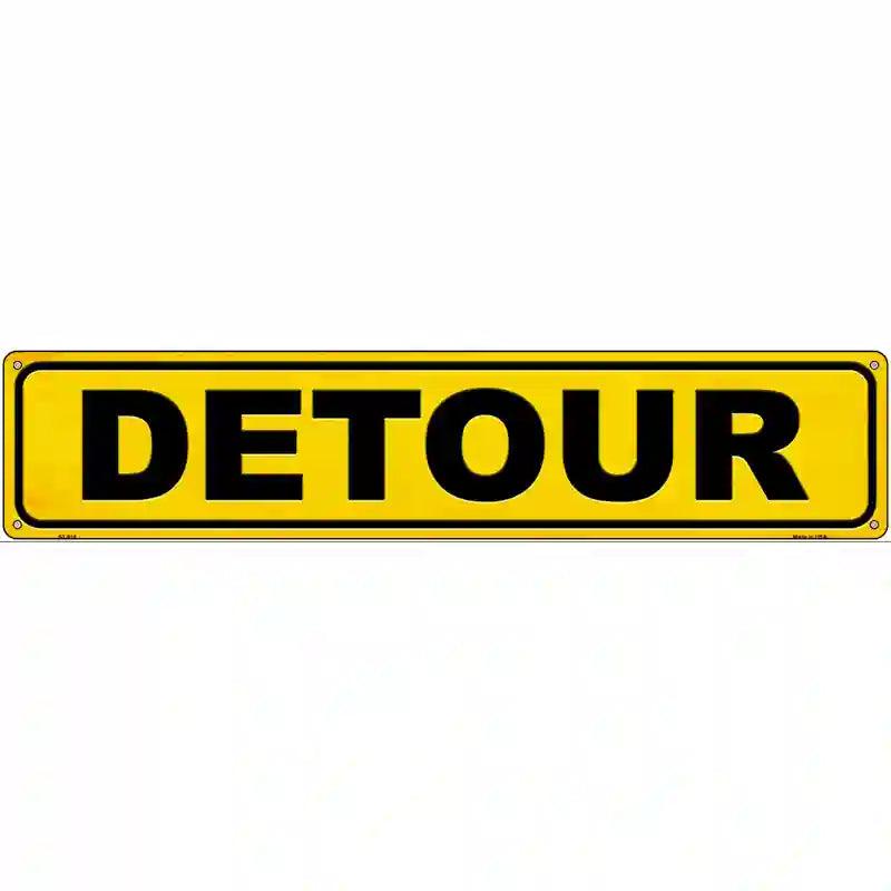 Detour Novelty Metal Street Sign image