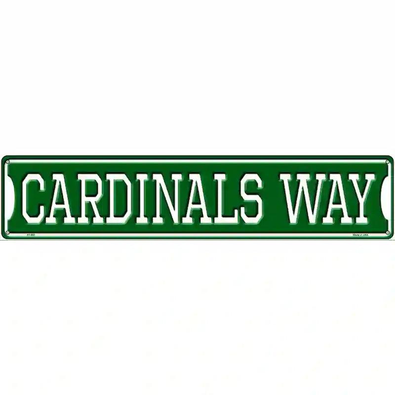 Cardinals Way Novelty Metal Street Sign image