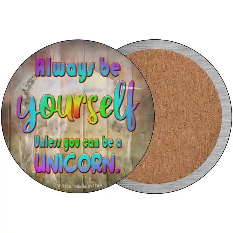 Be Yourself Novelty Circle Coaster Set of 4 image