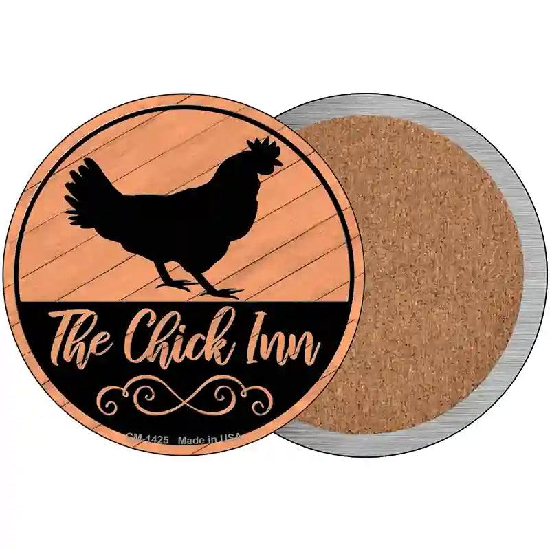 The Chick Inn Novelty Circle Coaster Set of 4 image