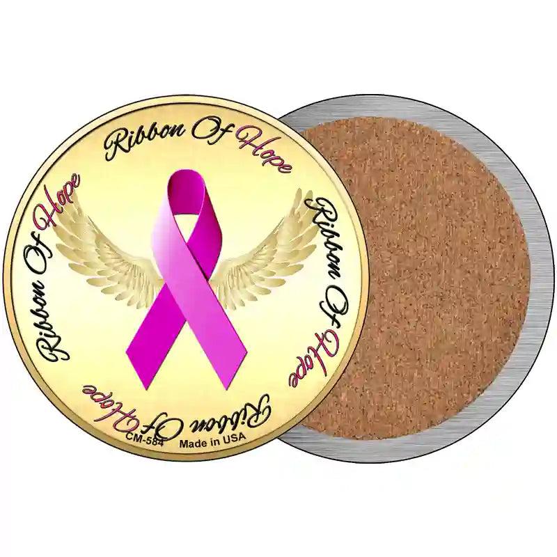 Ribbon Of Hope Novelty Circle Coaster Set of 4 image