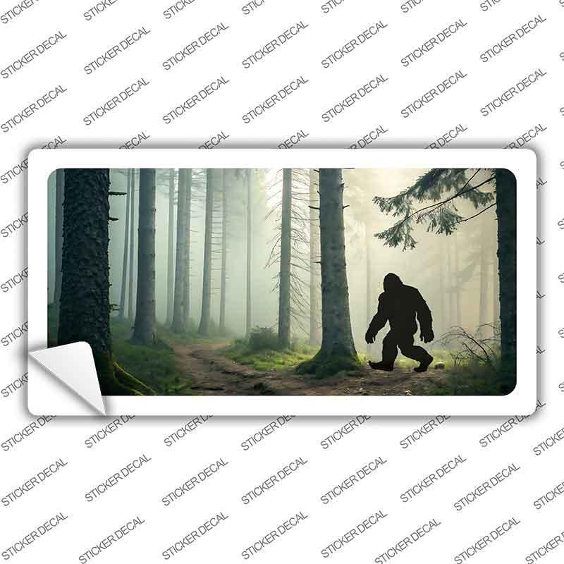 Bigfoot Silhouette Forest Novelty Sticker Decal LP-14524s image
