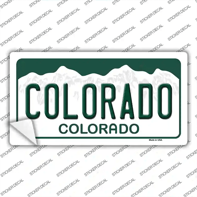 Colorado State Background Novelty Sticker Decal image