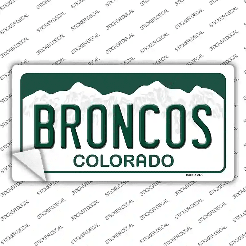 Broncos Colorado State Novelty Sticker Decal image