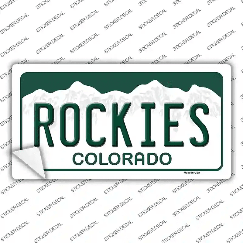 Rockies Colorado State Novelty Sticker Decal image