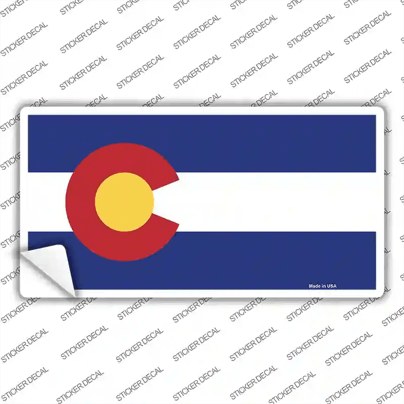 Colorado State Flag Novelty Sticker Decal image