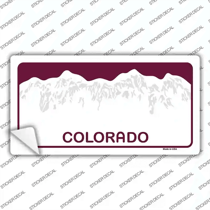 Colorado State Blank Novelty Sticker Decal image