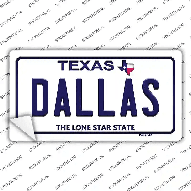 Dallas Texas Novelty Sticker Decal image