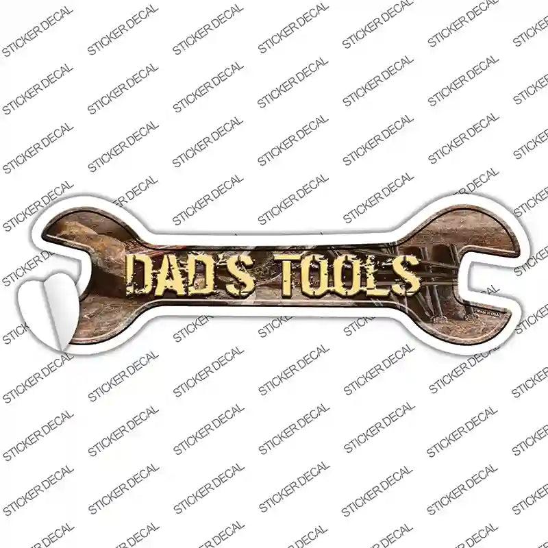 Dads Tools Novelty Wrench Sticker Decal image