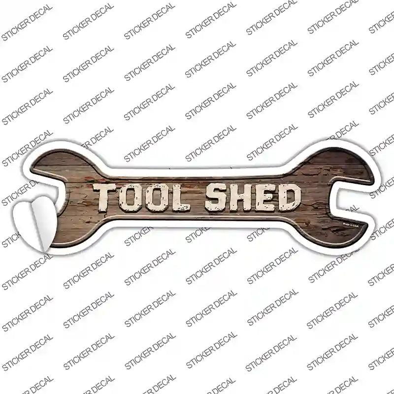 Tool Shed Novelty Wrench Sticker Decal image