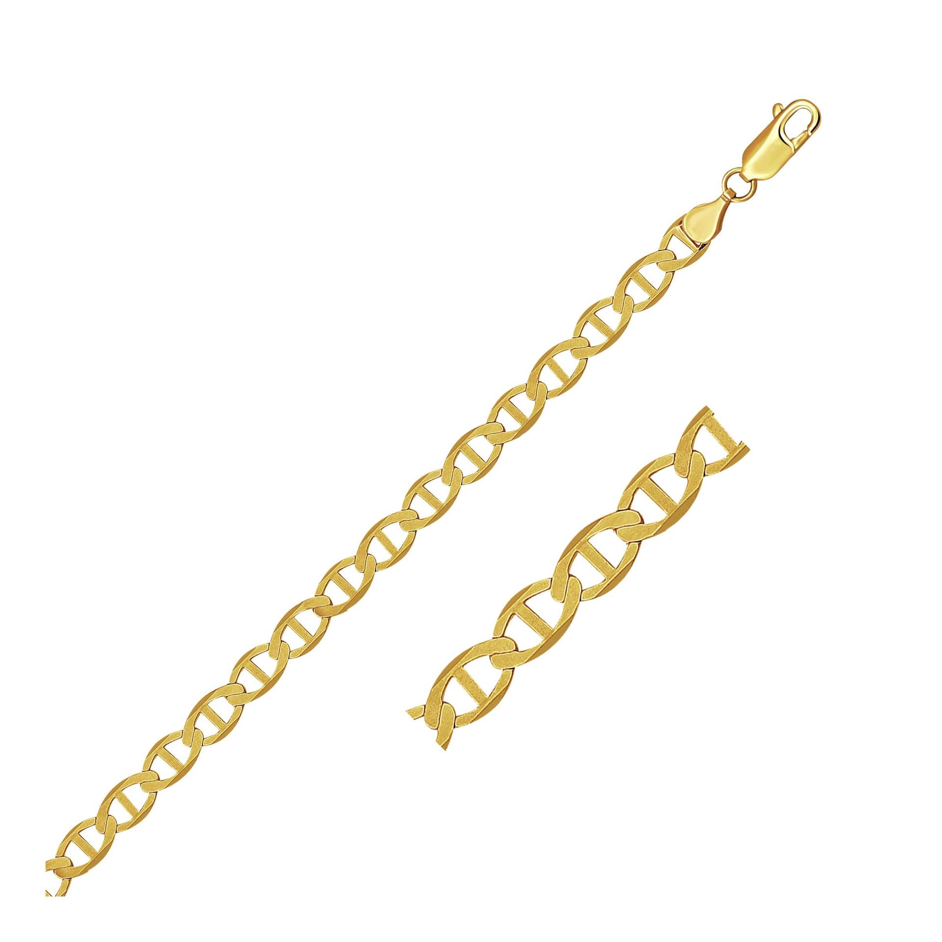 14k Yellow Gold Mariner Link Chain (5.10 mm) image