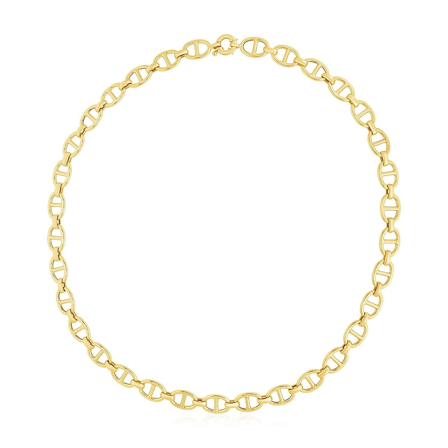 14k Yellow Gold High Polish Mariner Link Chain (8.80 mm) image