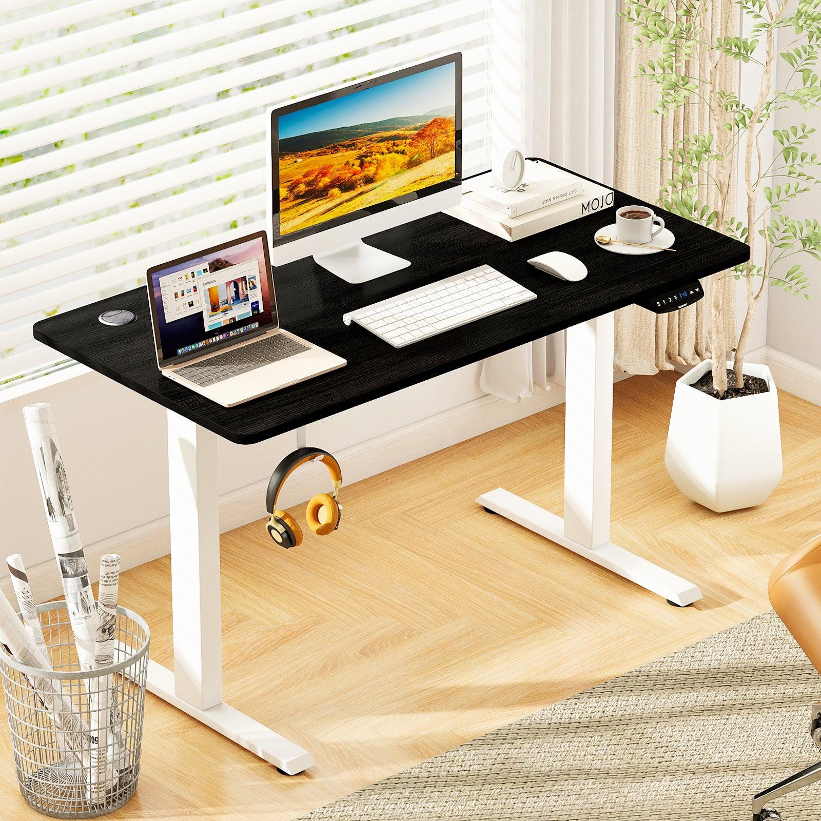 Electric Standing Desk Height Adjustable with 3 Memory Heights Black image