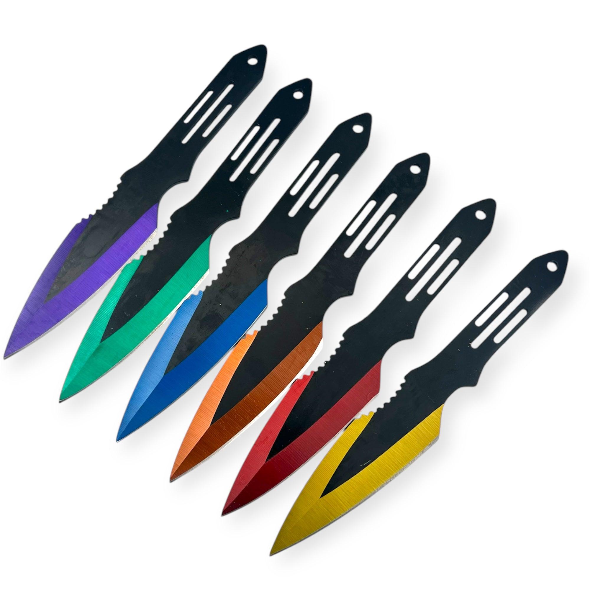 Tiger Usa 6 Pc Throwing Knives Set Multi Color