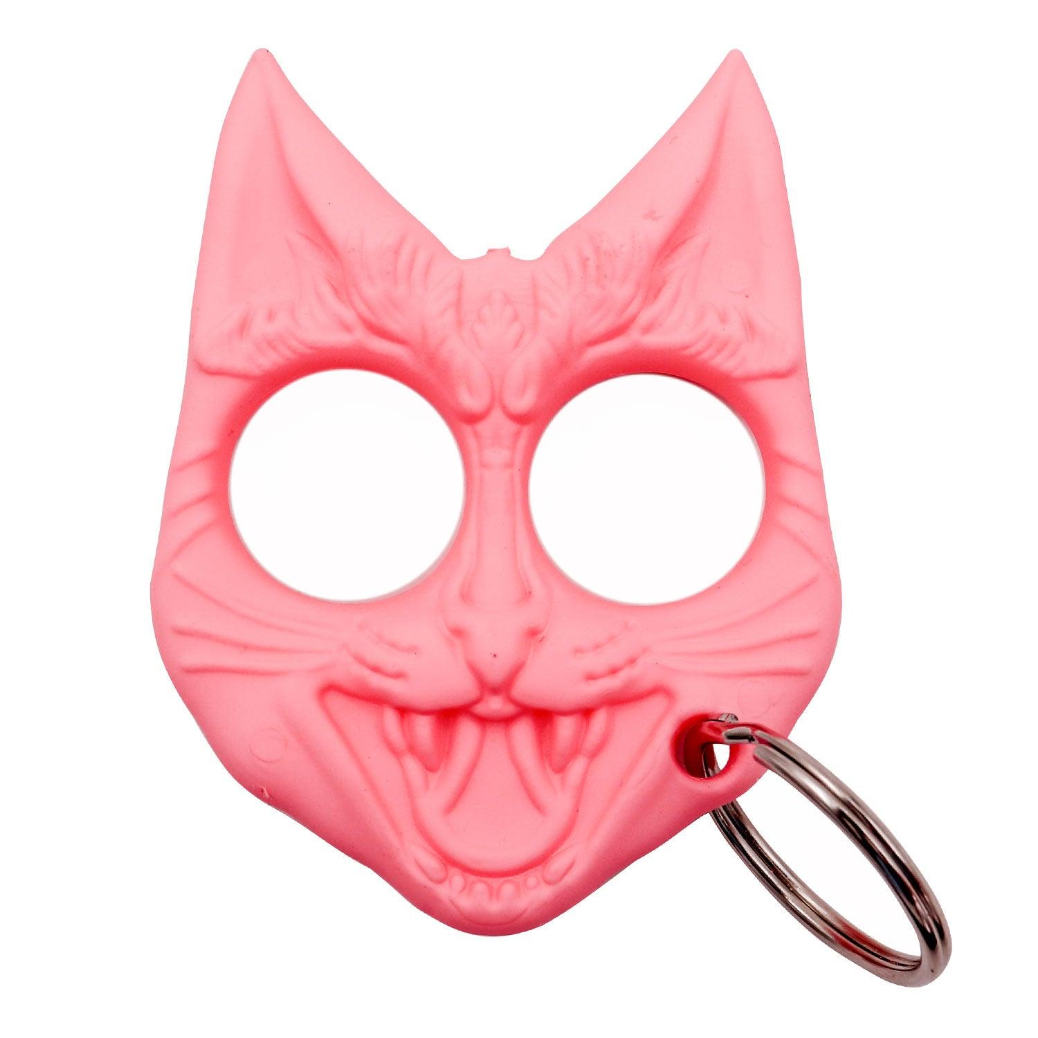 Public Safety Evil Cat Keychain - Light Pink image