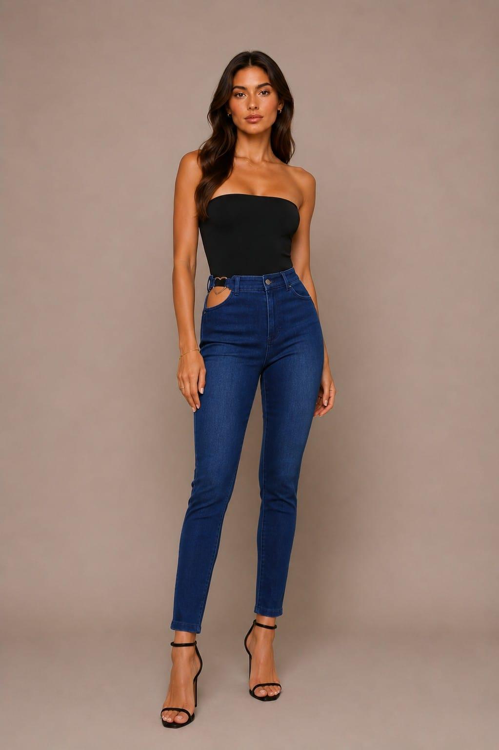 I Heart You Cutout Skinny Jeans I Heart You Cutout Skinny Jeans