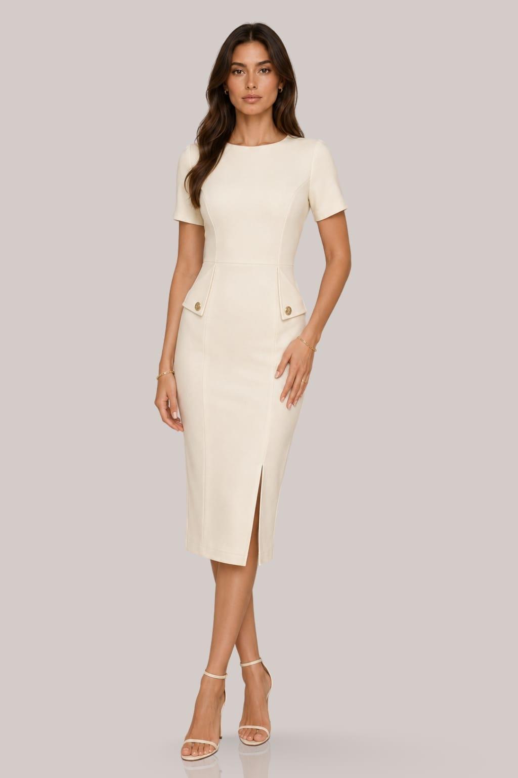 Classic Charm Midi Dress Classic Charm Midi Dress image
