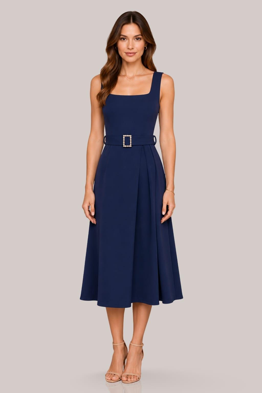 Sophia Collared Halter Midi Dress Sophia Collared Halter Midi Dress image