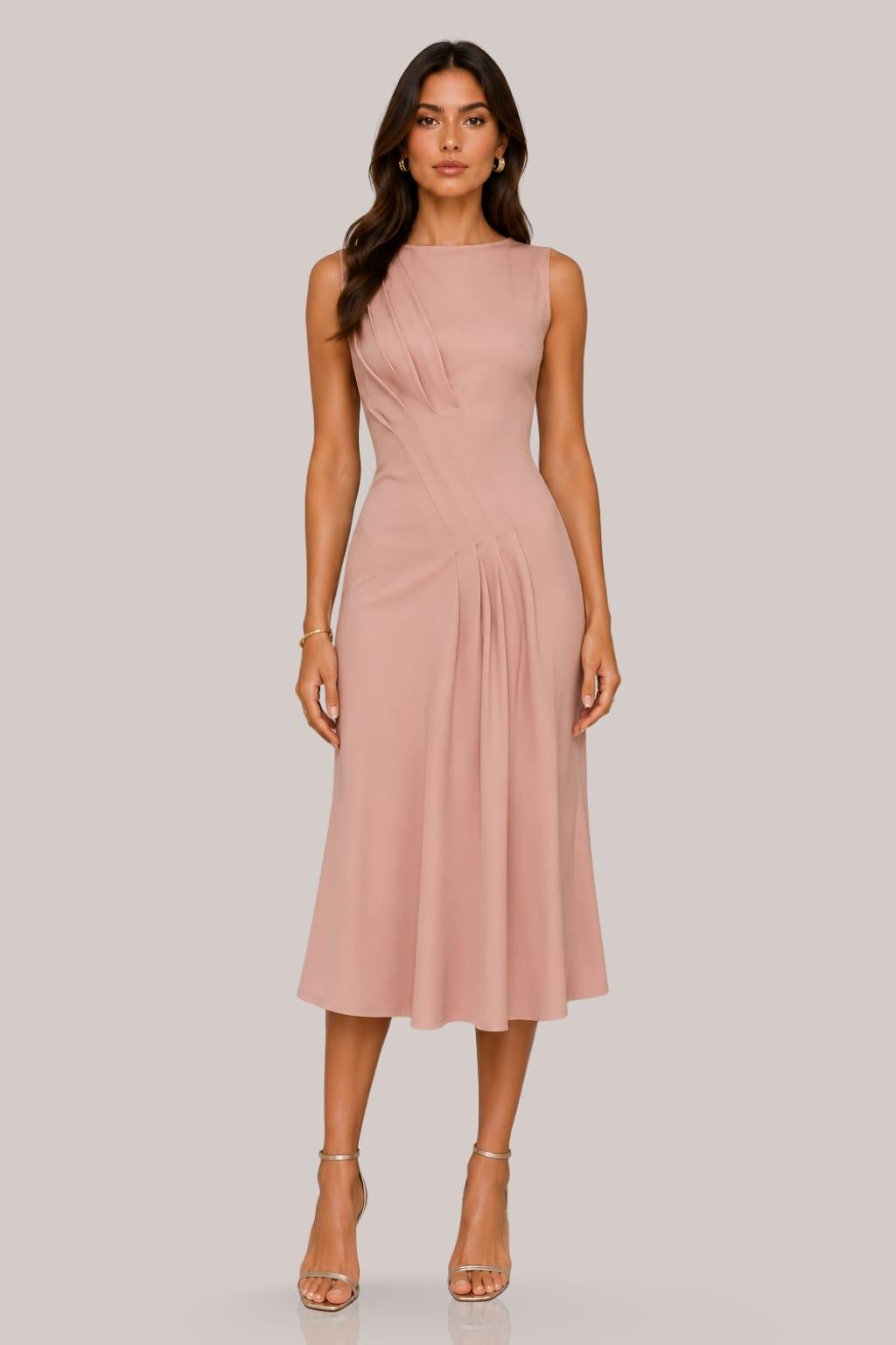 Sia Modern Romance Draped Midi Dress Sia Modern Romance Draped Midi Dress image