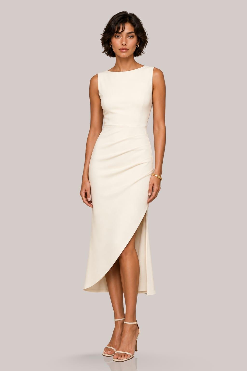 Monroe Asymmetrical Midi Dress Monroe Asymmetrical Midi Dress image