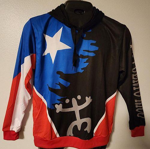 PUERTO RICO FLAG "COQUI TAINO" HOODIE image