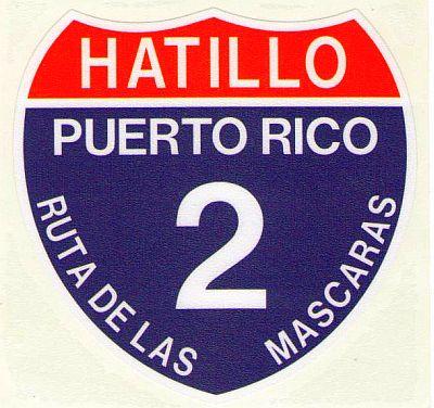 PUERTO RICO CARRETERA "HATILLO" CAR STICKER
