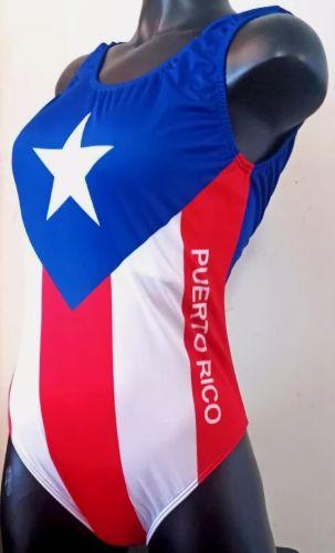 PUERTO RICO FLAG SWIMSUIT (XLARGE SIZE) image