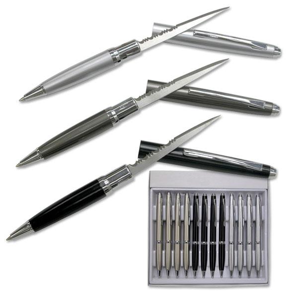 12pc Pen  Letter Opener Knives Mix Colors image