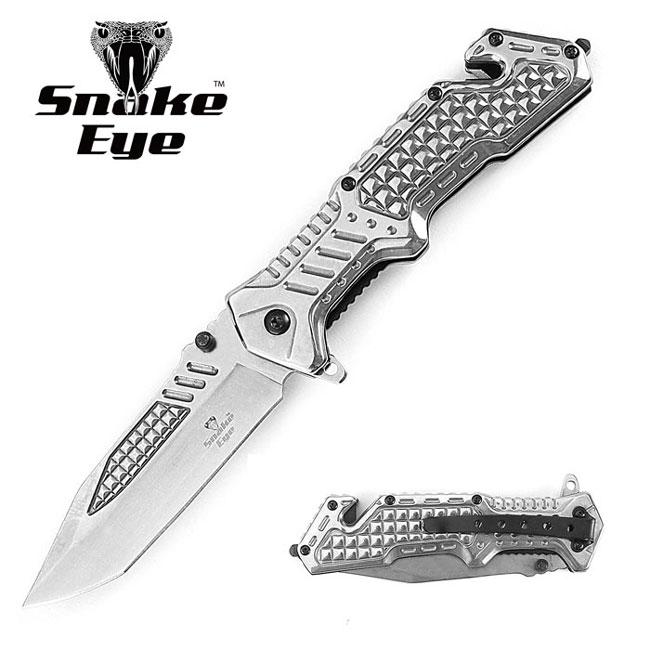 Snake Eye Tactical Heavy Duty Spring Assist Knife 4.5" Closed SE-0340SL