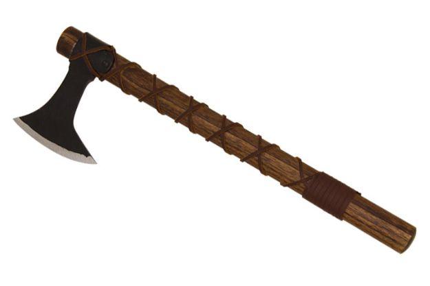 Medieval warrior brand fully functional axe 22" overall. image