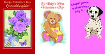 96 Six packs of valentine greeting cards