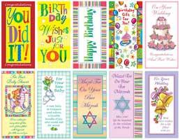 24 six packs of moneyholder greeting cards