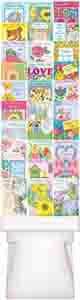 30 pocket filled Seasonal display filled with greeting cards image