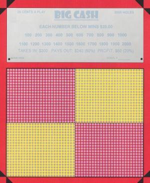 2000 HOLE PLAIN BOARD (BIG CASH) WITH LARGE HOLES image