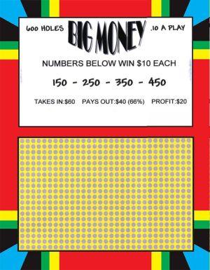 600 HOLE PLAIN BOARD (BIG MONEY) WITH LARGE HOLES image